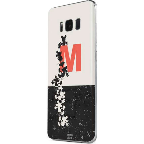 Disney Mickey Mouse Stacked Silhouette Split Galaxy S8 Plus Skin